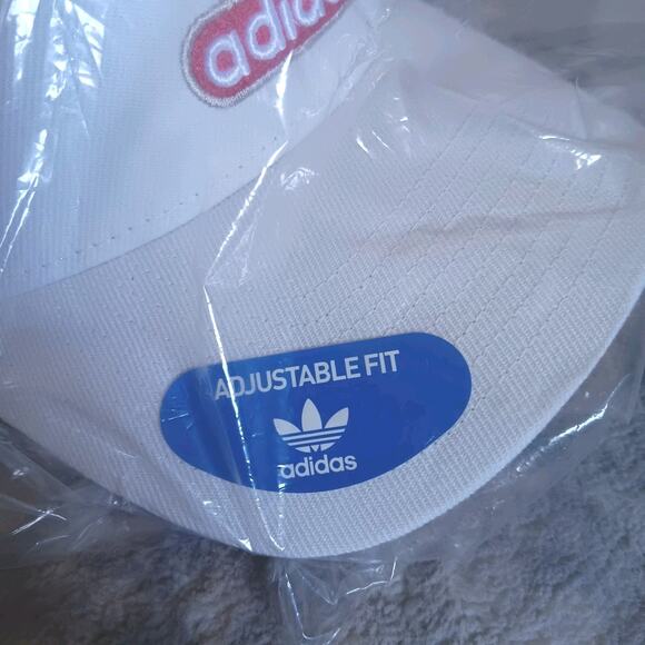 ADIDAS Originals A-Frame Men’s Snapback Hat Cap - Off White/Red/White IR1100 NEW - Picture 8 of 10